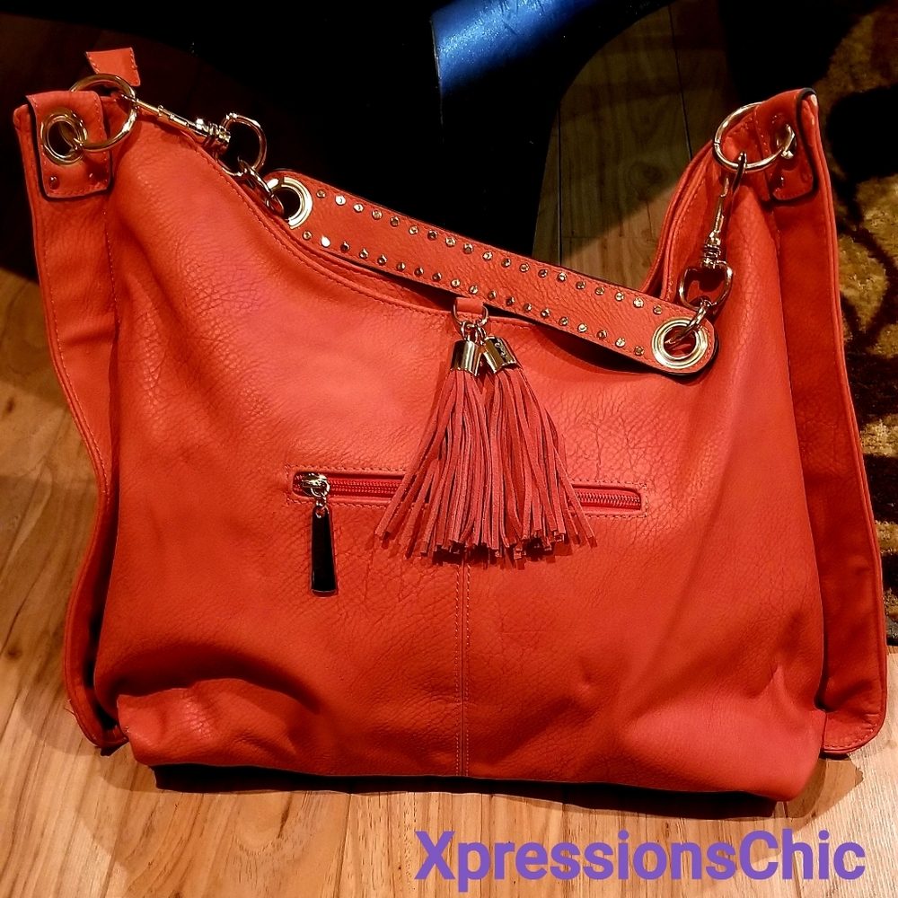 Tangerine Hobo Bag